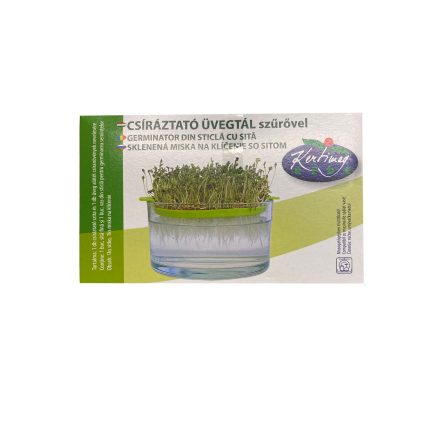  Csírázatató Üvegtál SZűrővel