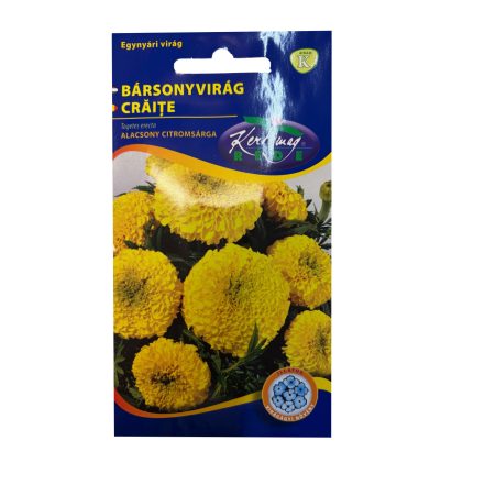 Bársonyvirág Alacsony Citromsárga